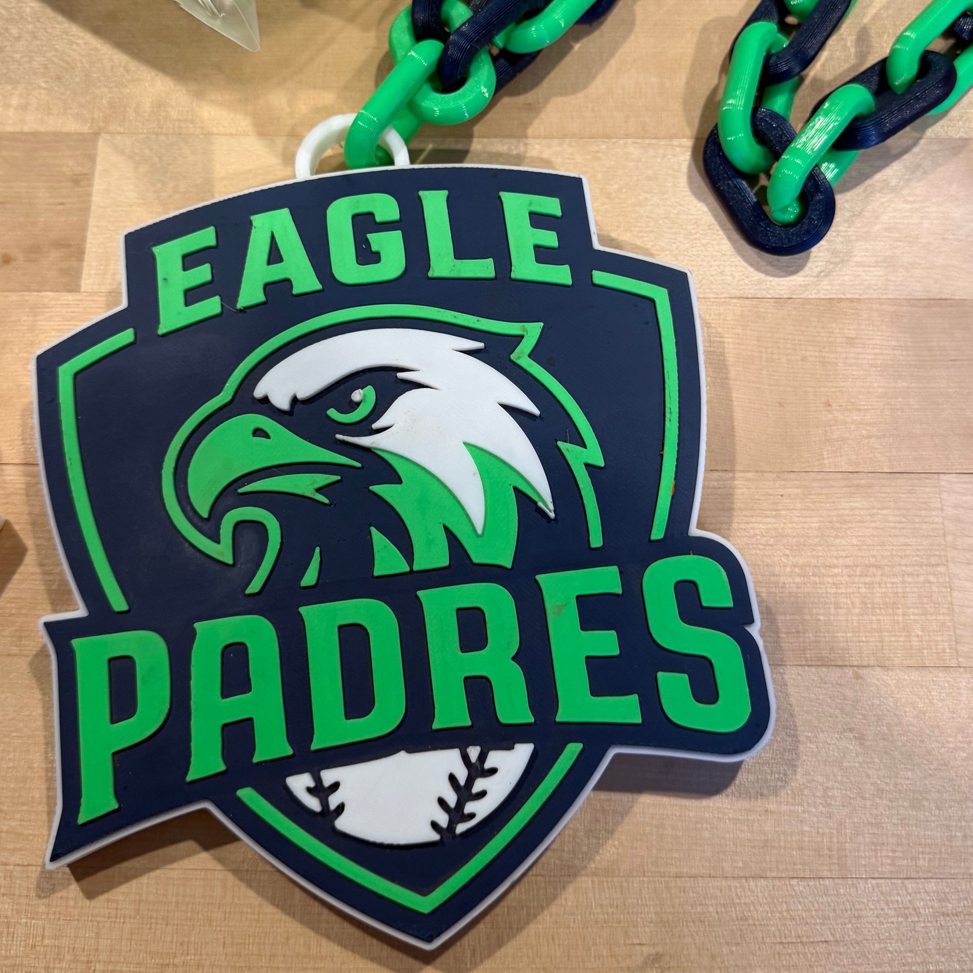 Custom 3D Printed Sports Chain! Any Team! Any Logo