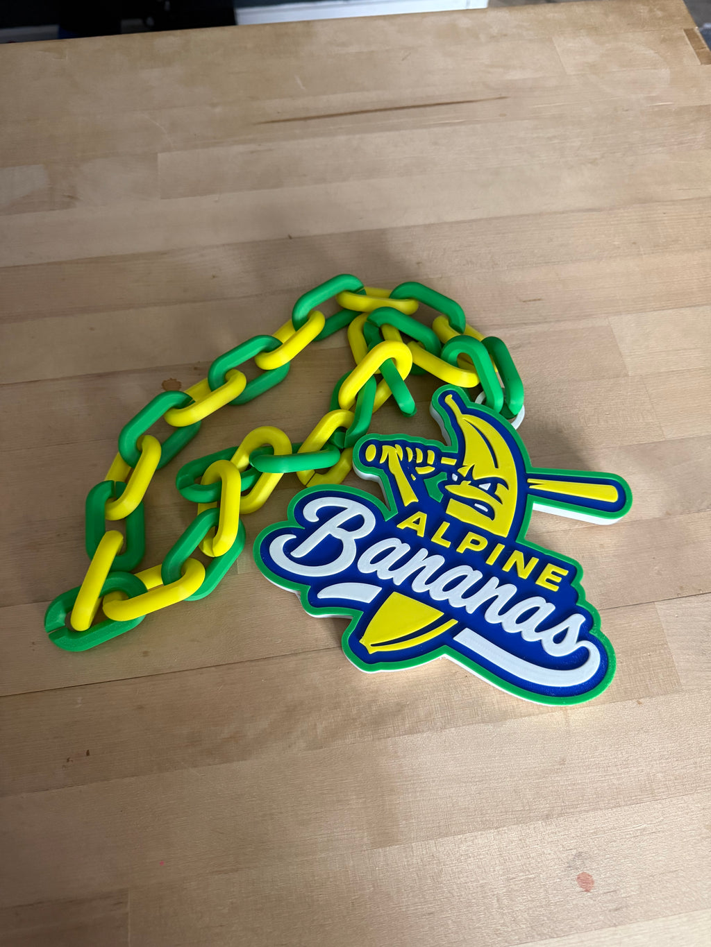 Custom 3D Printed Sports Chain, Any Team Logo