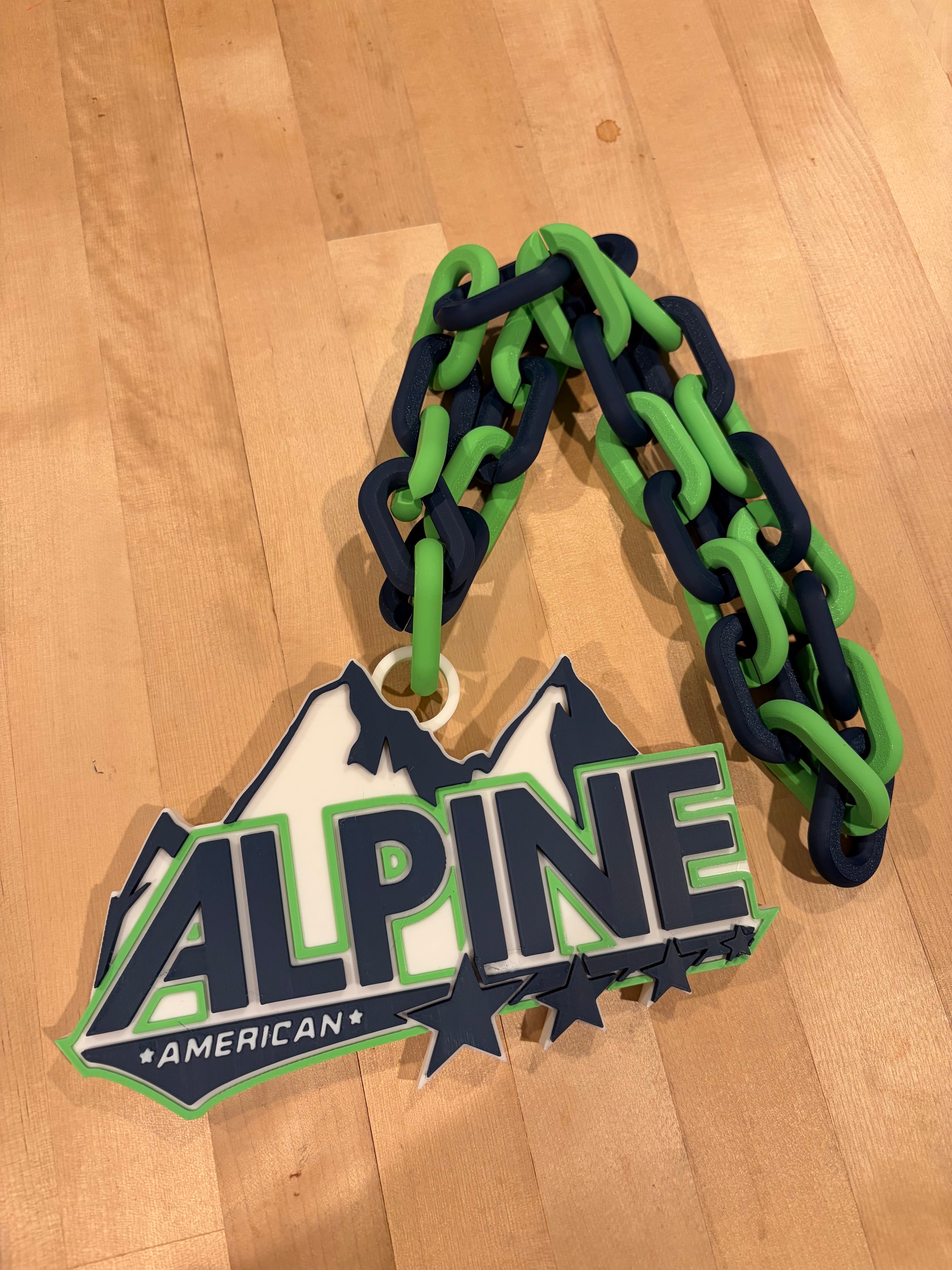 Custom 3D Printed Sports Chain, Any Team Logo